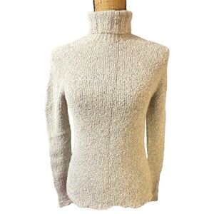 Vintage Italian Quadro gray turtleneck sweater wool blend Women’s medium | ad